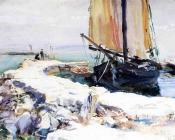 Above Lake Garda at San Viigilio - 约翰·辛格·萨金特